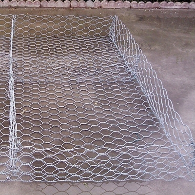 Cestas hexagonales de gabión trenzado de aleación galvanizada para el soporte de la red geográfica de la construcción
