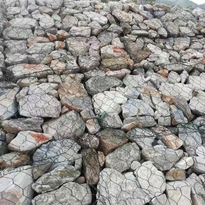 Cestas de gabión galvanizadas de aleación Galfan con revestimiento de PVC según el estándar RAL