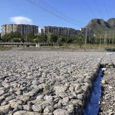 Cestas de gabión galvanizadas de aleación Galfan con revestimiento de PVC según el estándar RAL