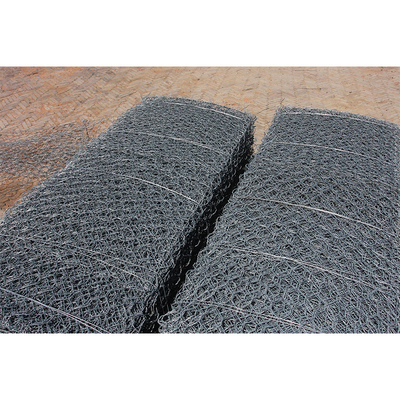 Alta resistencia a la tracción 3,4 mm Galvanizado Gabion malla hexagonal para la protección de la orilla del río