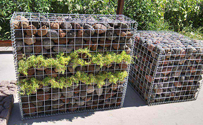 Pre relleno Gabión galvanizado pesada malla de alambre hexagonal cesta anti corrosionado para terraplén de río