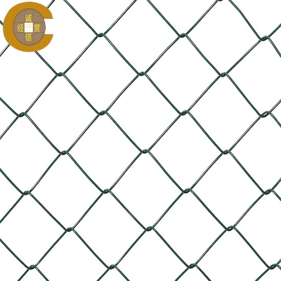 Rejillo de cercas de enlace de cadena de hierro galvanizado con recubrimiento de plástico