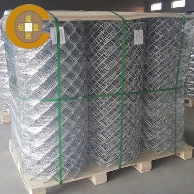 Rejillo de cercas de enlace de cadena de hierro galvanizado con recubrimiento de plástico