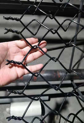 CN GABION Venta en caliente Verde 3,0 mm de malla galvanizada de enlace de cadena con apertura de 50 * 50 mm