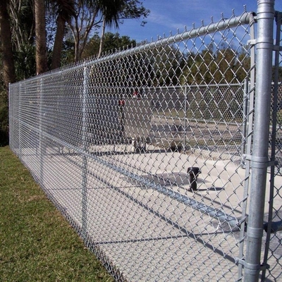 Acero de zinc tejido barandilla de protección 3,0 mm Galfan malla de alambre 50x1,5 valla