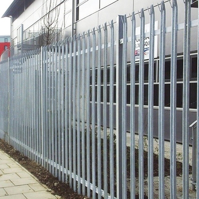 Plastico empapado en caliente de hierro de alambre de seguridad de la piscina Palisade pálido