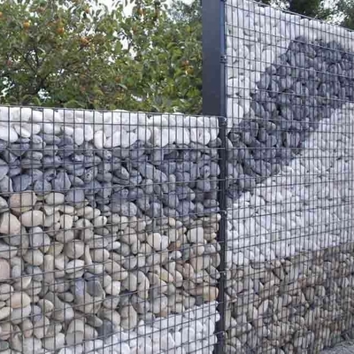 Cuadro de gabión de alambre de acero de aleación con recubrimiento de PVC de doble capa