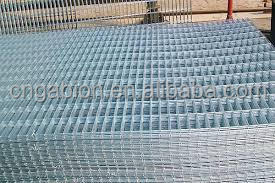 Panel de malla de alambre soldado de acero galvanizado de acero pesado industrial comercial 6x15