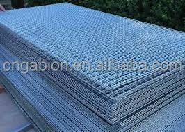 Panel de malla de alambre soldado de acero galvanizado de acero pesado industrial comercial 6x15
