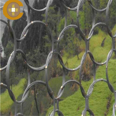 SNS Flexible Protección contra caídas de rocas suave anillo de malla de alambre para la protección de pendiente