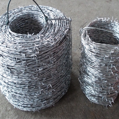 Cable de hierro de púas galvanizado con una sola navaja