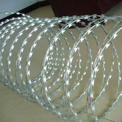 2.5 mm de hierro galvanizado de alambre de afeitar único
