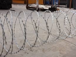 2.5 mm de hierro galvanizado de alambre de afeitar único