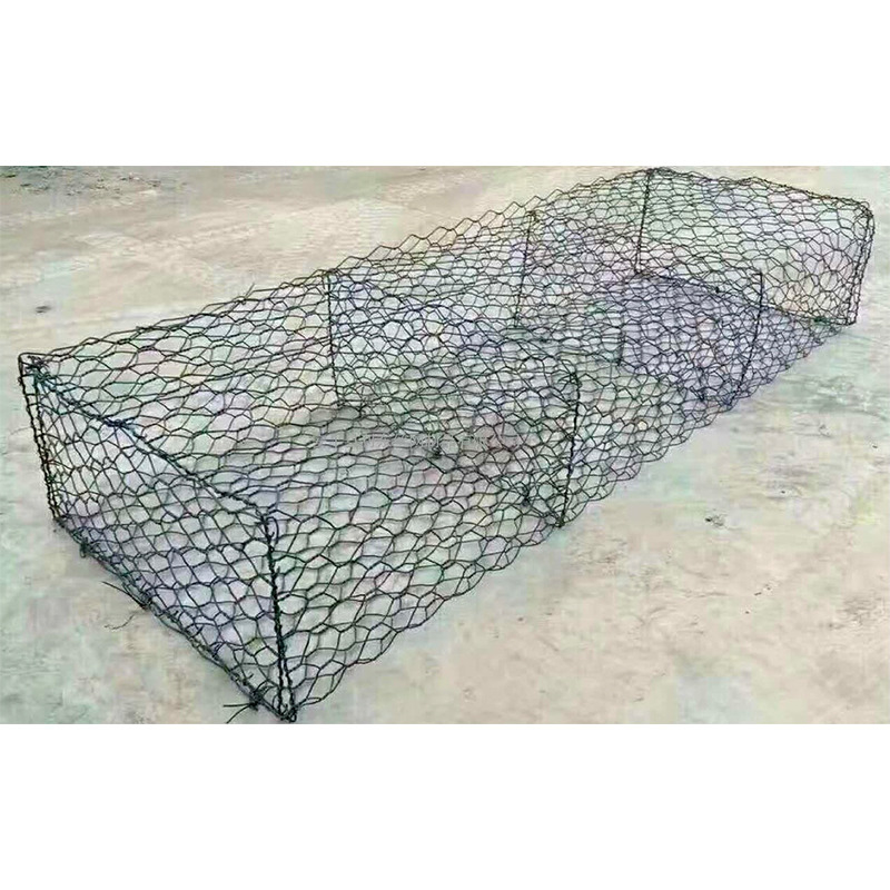 2.2mm Acero de alambre de PVC revestido Galfan Gabion cesta con color de revestimiento personalizado